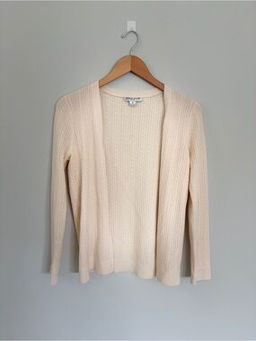 Pendleton Merino Wool Cream Cable Knit Button Up Cardigan